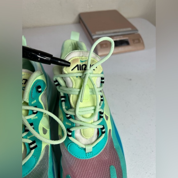 Nike Air Max 270 React Hyper Jade Running Men's Shoe size 7.5 Psychedelic - Picture 4 of 9